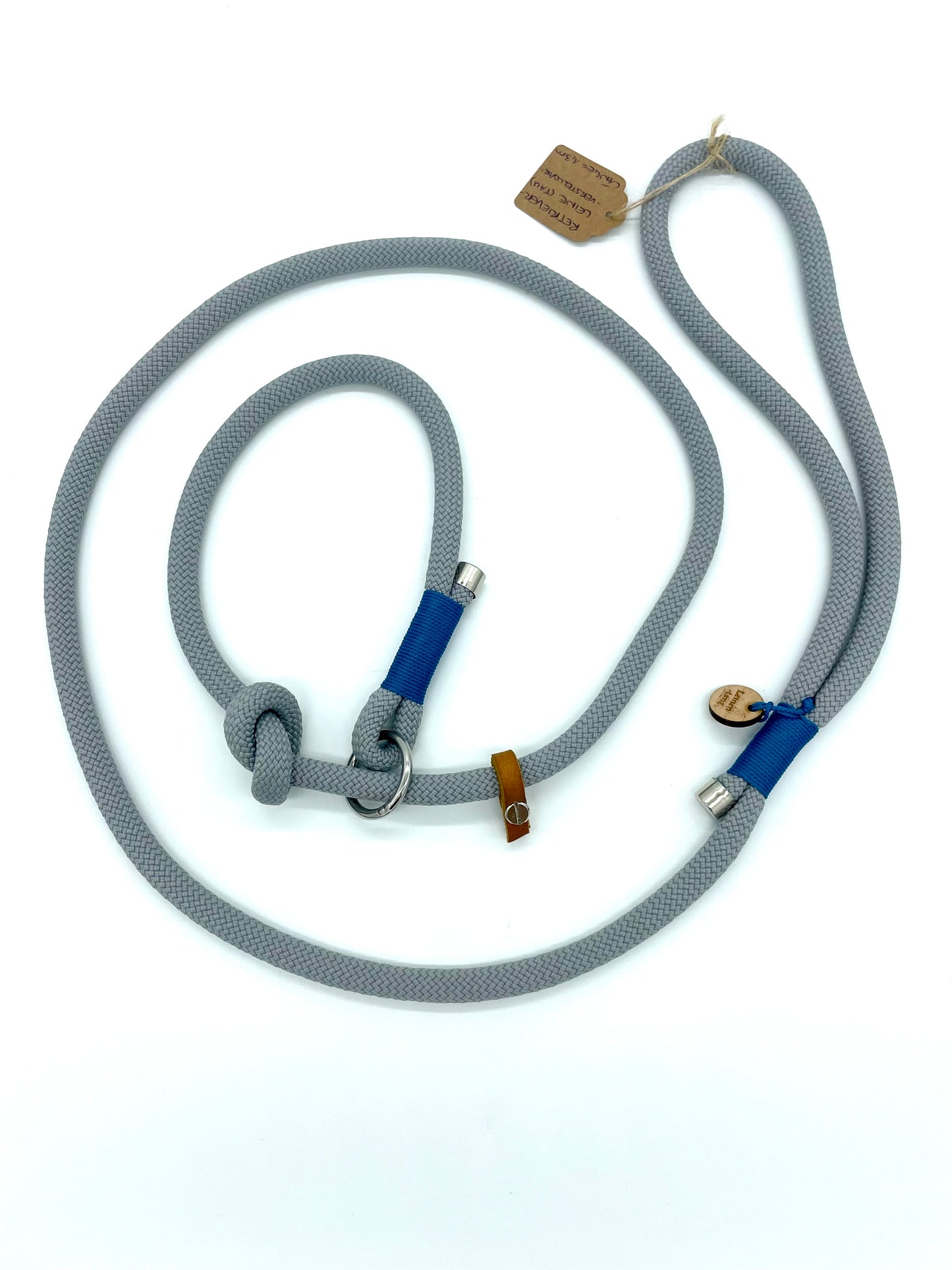 Retrieverleine - in Zementgrau