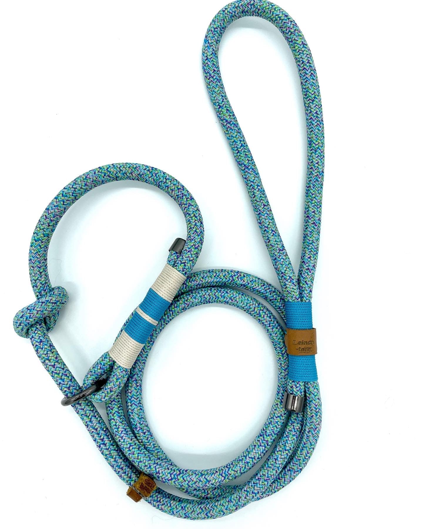 Retrieverleine aus Tau (mehrfarbiges Tau)