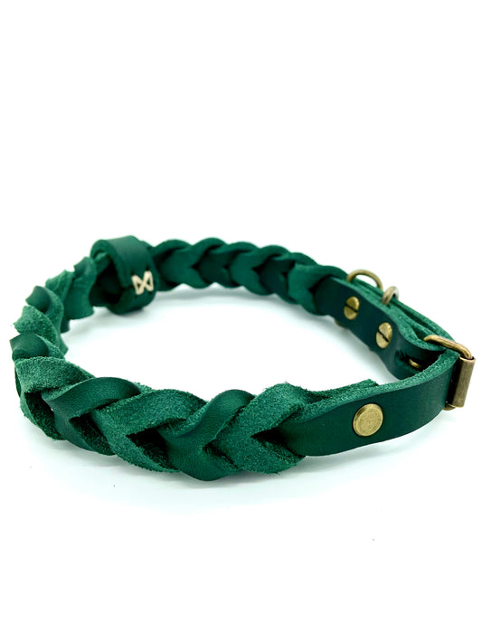 Lederhalsband "Braided Up"